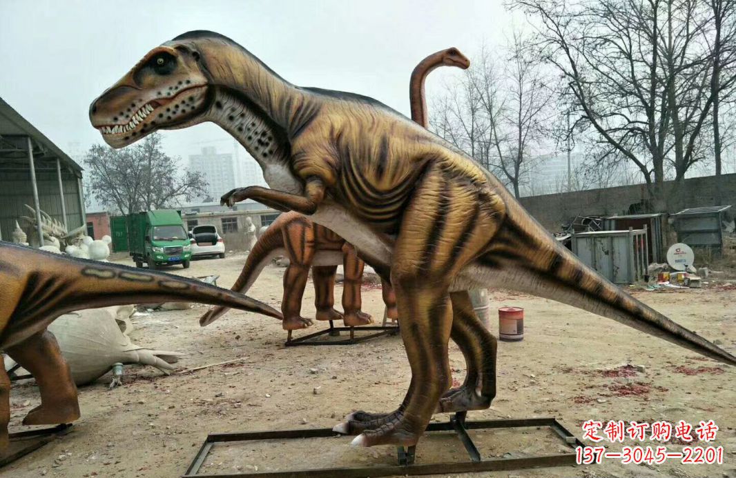 潍坊玻璃钢艺术仿真恐龙雕塑