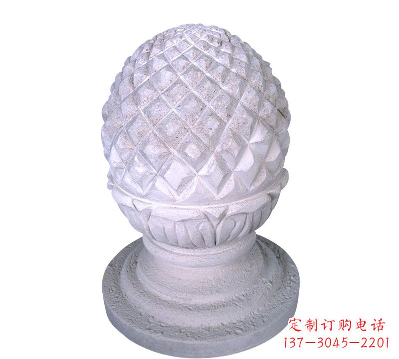 潍坊菠萝雕塑艺术性的挡车路障