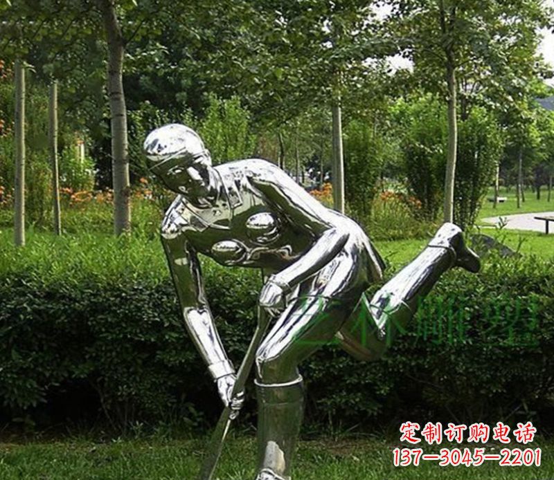 潍坊不锈钢保龄球人物雕塑