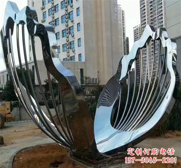 潍坊不锈钢贝壳景观雕塑