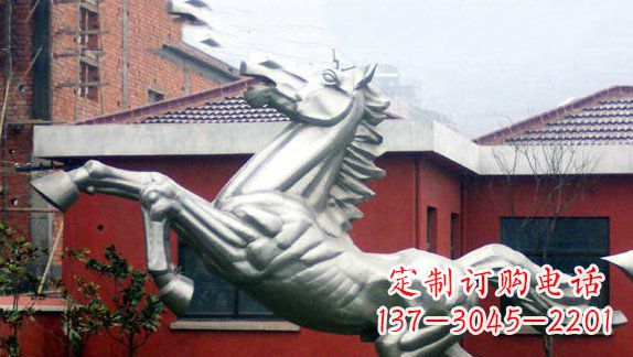 潍坊不锈钢奔马雕塑 (2)