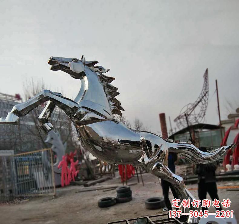 潍坊不锈钢奔跑马雕塑