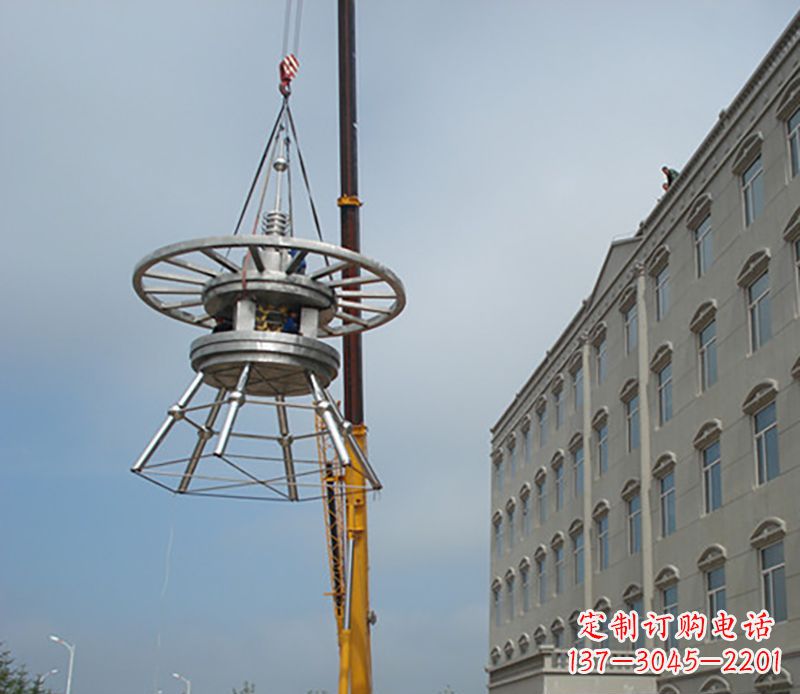 潍坊不锈钢避雷针造型雕塑
