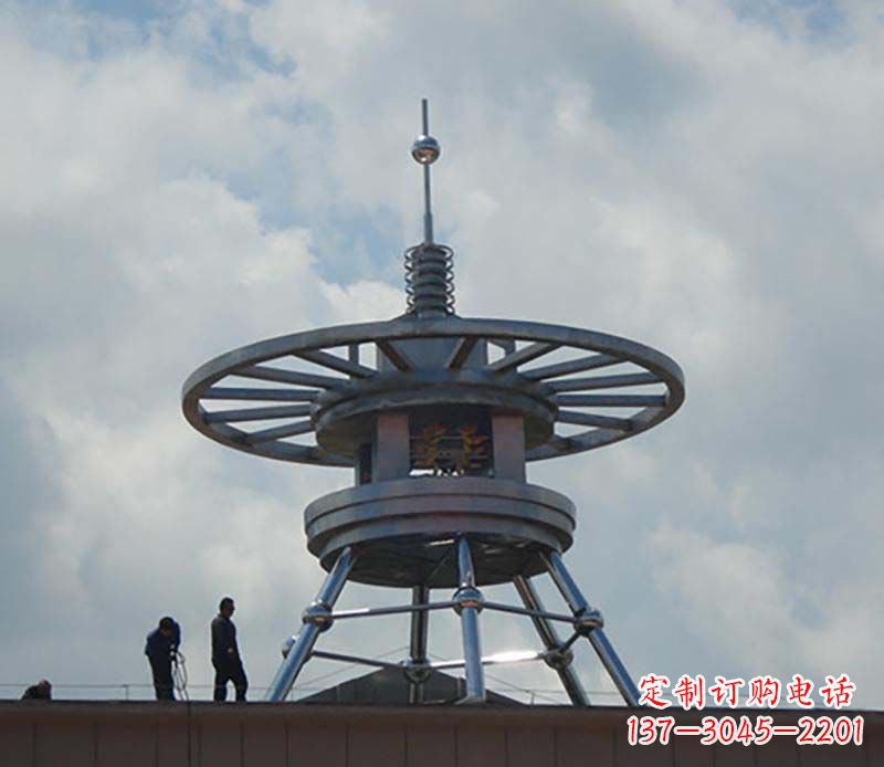 潍坊不锈钢避雷针造型景观雕塑