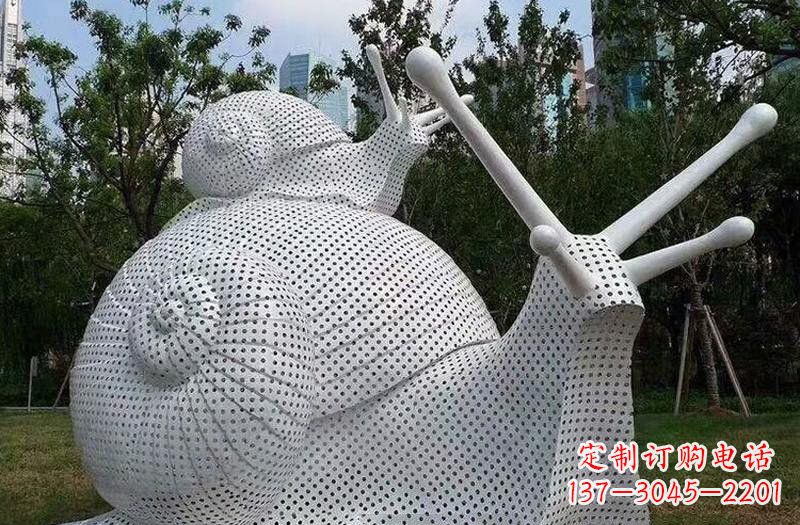 潍坊不锈钢编织抽象蜗牛雕塑