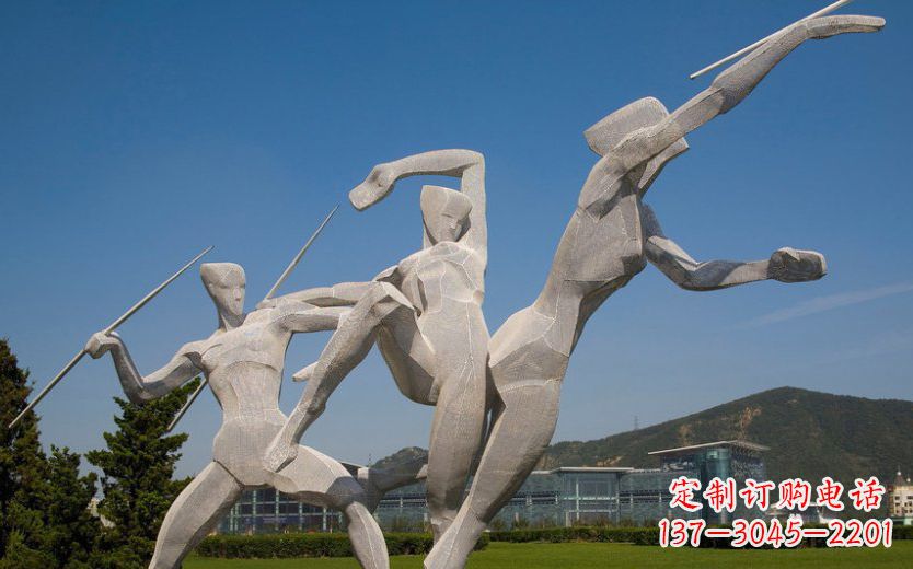 潍坊不锈钢标枪运动雕塑