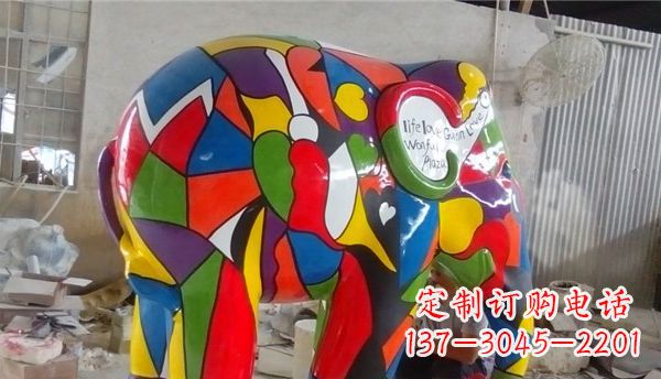 潍坊不锈钢大象雕塑点缀景观的精美艺术品