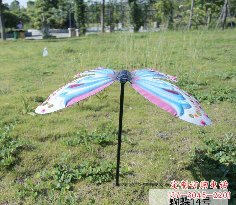 潍坊不锈钢彩色蝴蝶雕塑艺术之美