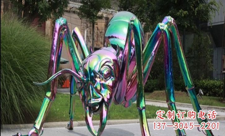 潍坊不锈钢彩色蚂蚁公园景观雕塑