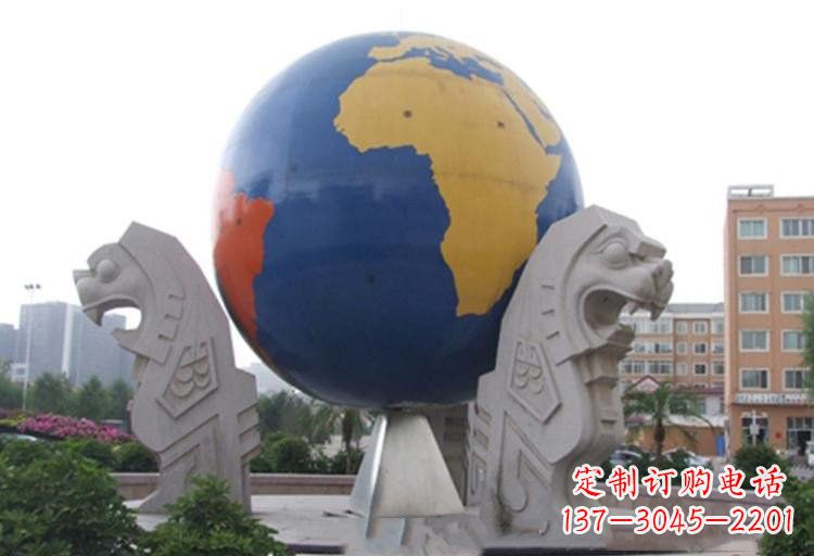 潍坊不锈钢城市彩色地球雕塑让世界变得更美