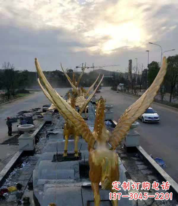 潍坊不锈钢城市飞龙——雕塑作品精美绝伦