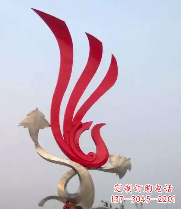 潍坊不锈钢城市铁艺凤凰雕塑