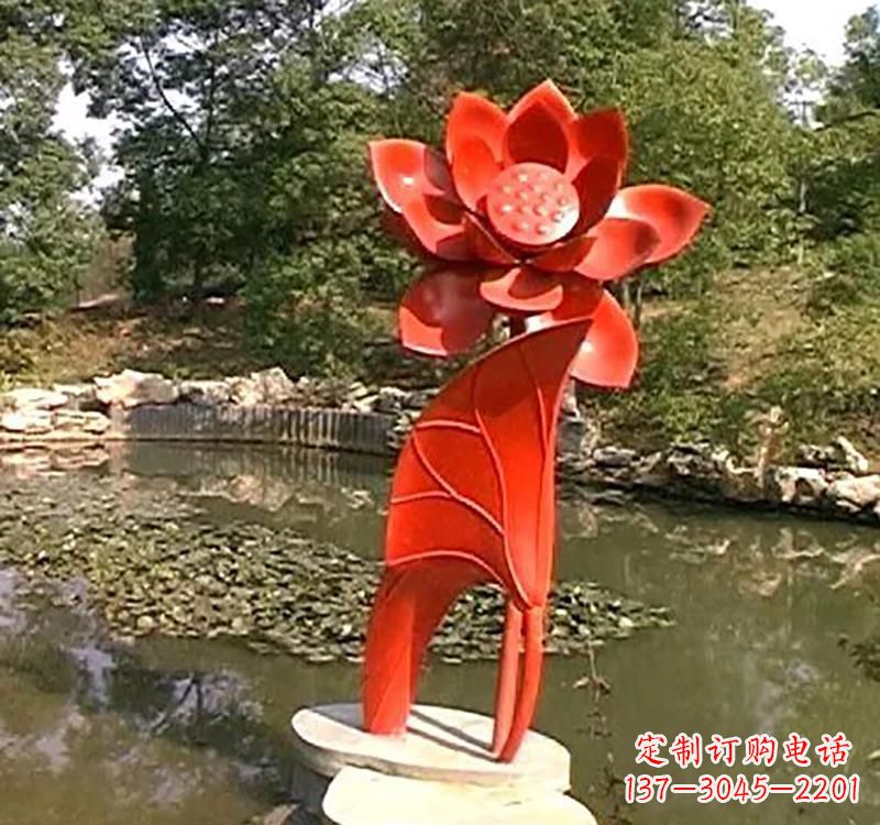 潍坊不锈钢城市艺术荷花雕塑