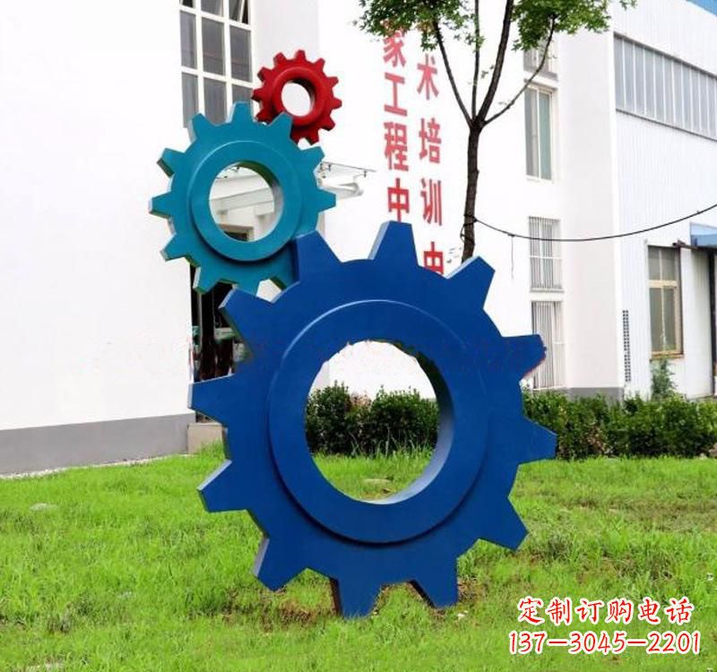 潍坊不锈钢齿轮创意雕塑