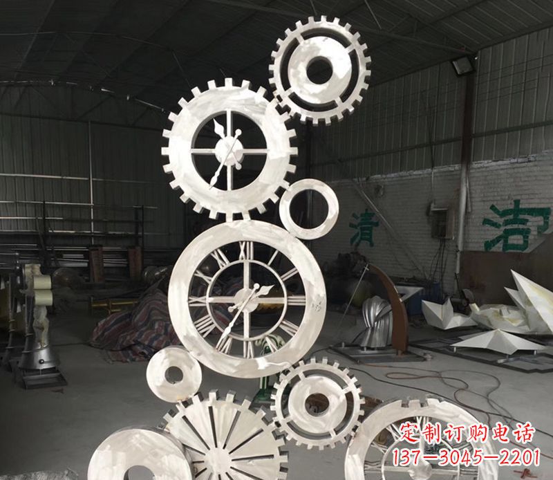 潍坊不锈钢齿轮雕塑