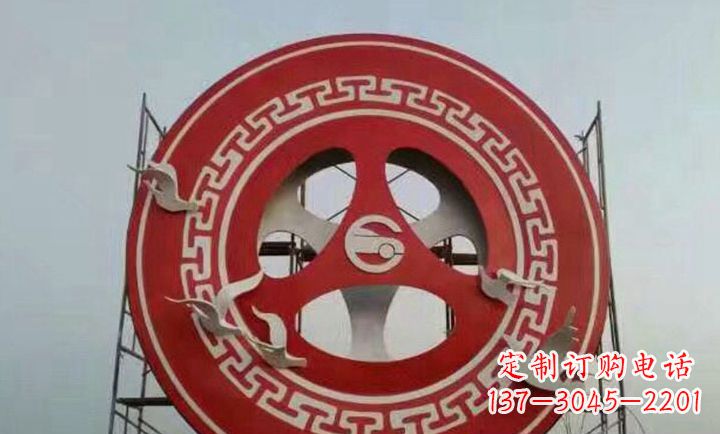 潍坊不锈钢齿轮广场雕塑