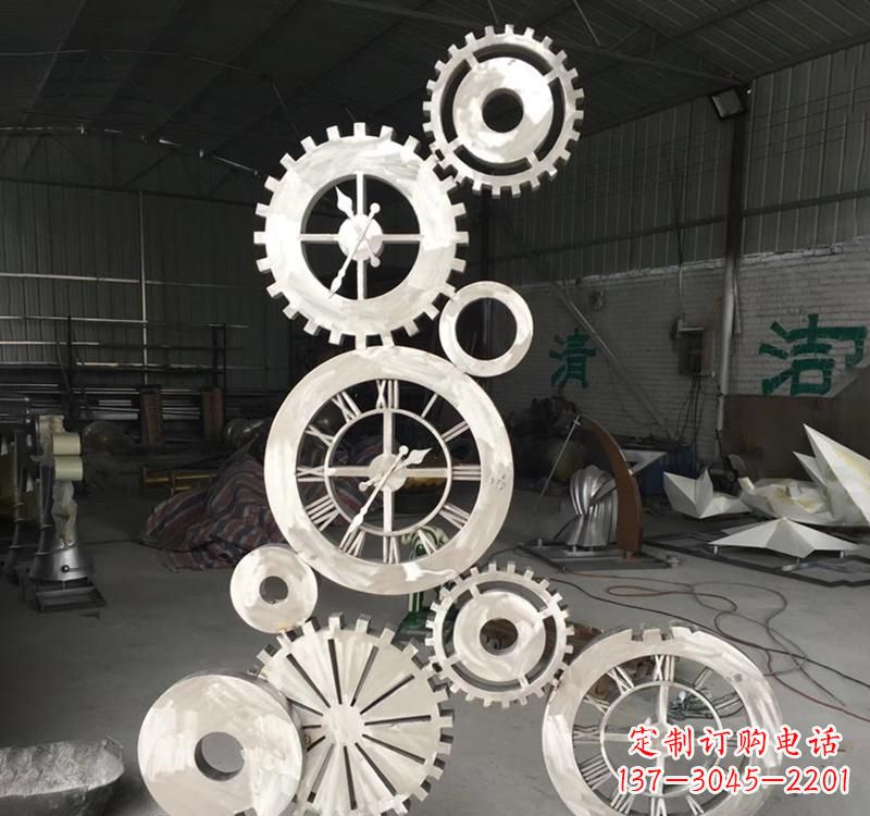 潍坊不锈钢齿轮景观雕塑