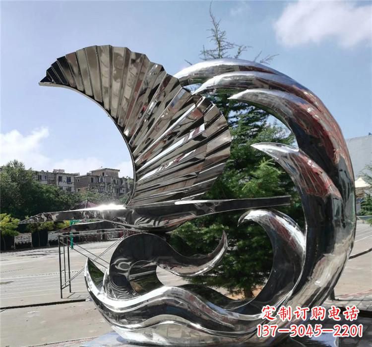 潍坊不锈钢翅膀艺术雕塑