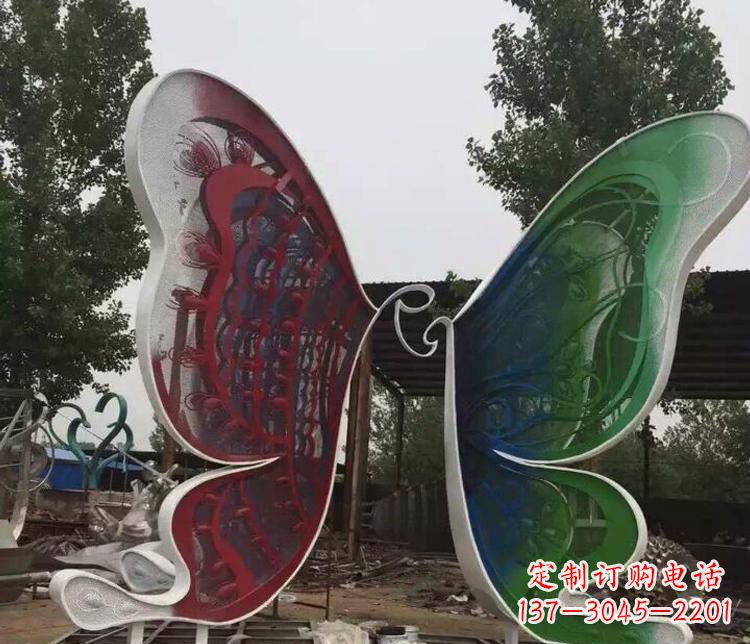 潍坊不锈钢蝴蝶公园动物雕塑