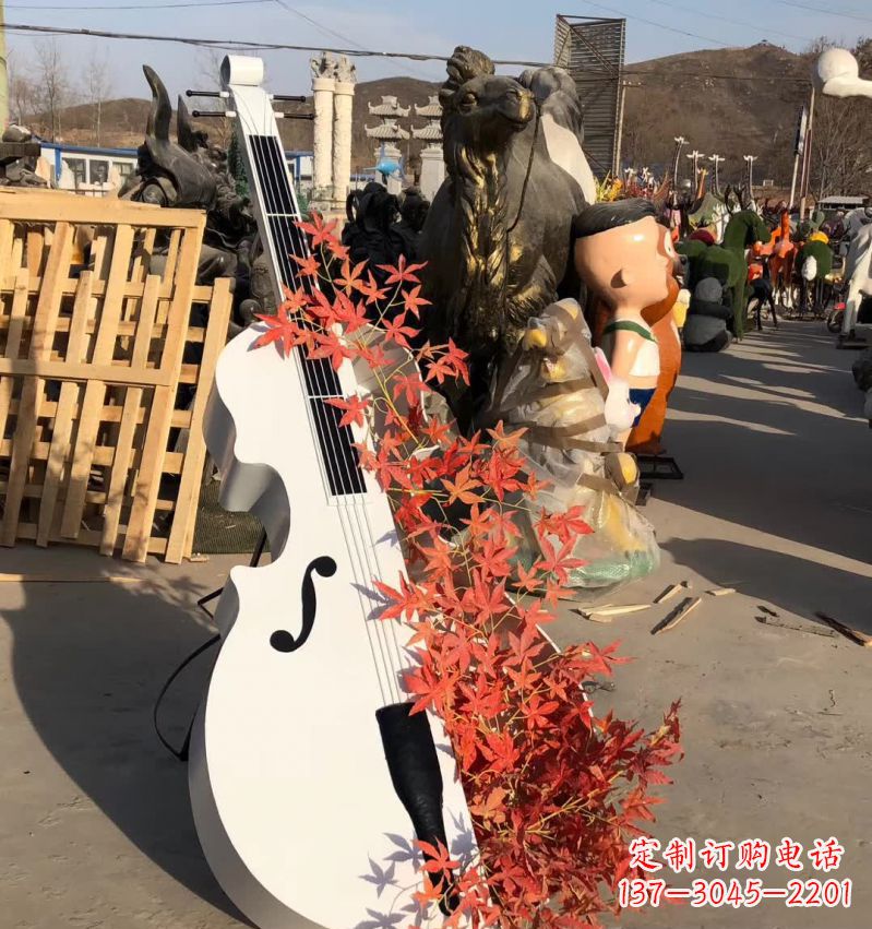 潍坊不锈钢抽象大提琴雕塑12