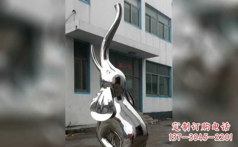 潍坊不锈钢抽象大象雕塑