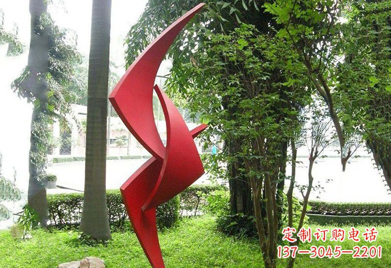 潍坊不锈钢抽象的风车雕塑