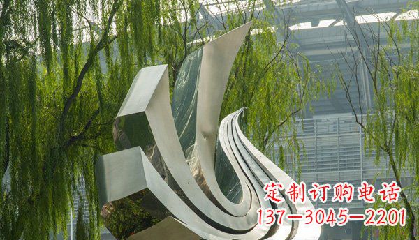 潍坊不锈钢抽象动物鸽子雕塑