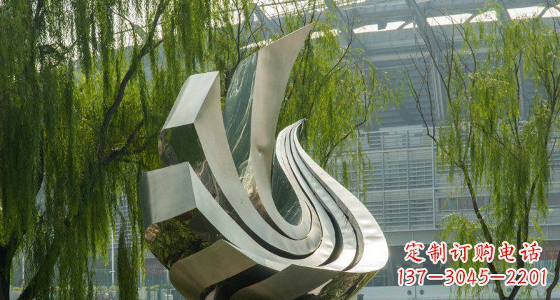 潍坊不锈钢抽象凤凰公园雕塑