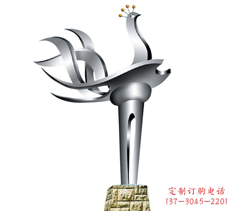 潍坊不锈钢抽象凤凰设计图