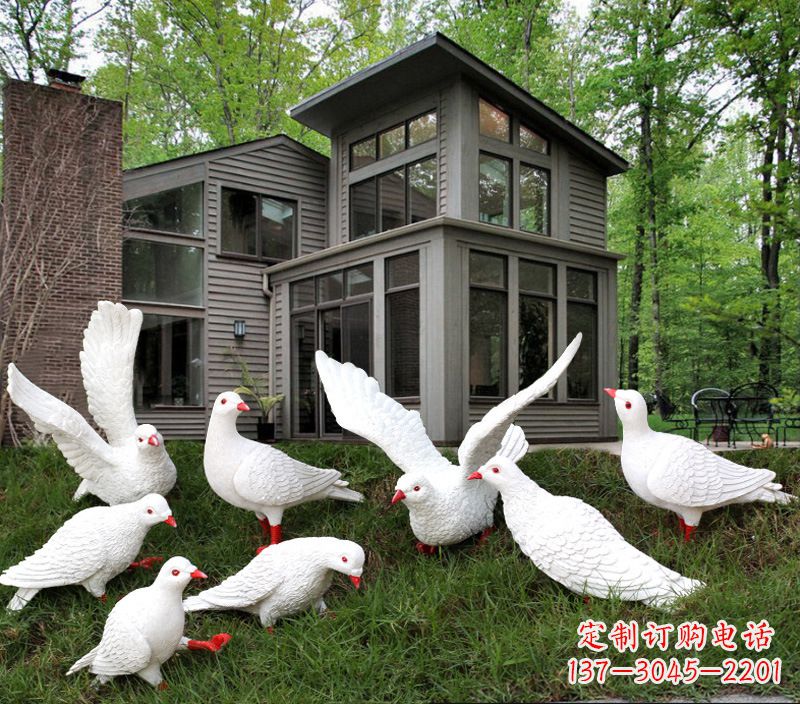 潍坊不锈钢抽象鸽子雕塑