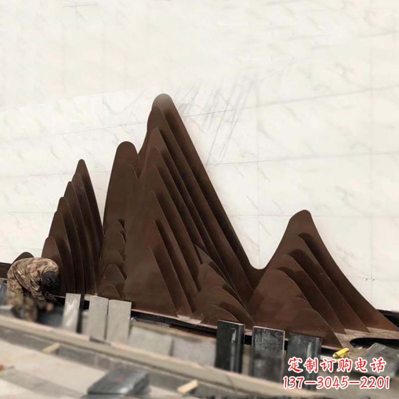 潍坊精美不锈钢假山雕塑