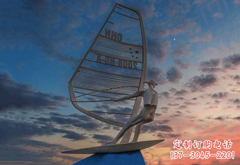 潍坊不锈钢帆船雕塑——象征着美丽的梦想