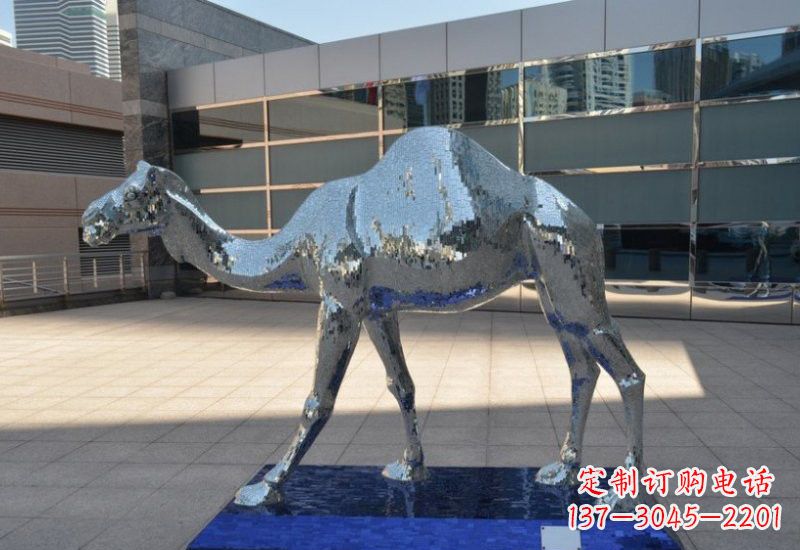 潍坊不锈钢抽象骆驼雕塑