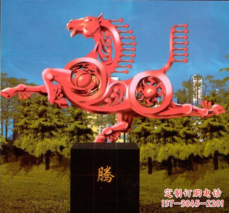 潍坊不锈钢抽象马雕塑设计图