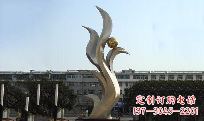 潍坊不锈钢抽象鸟类凤凰雕塑