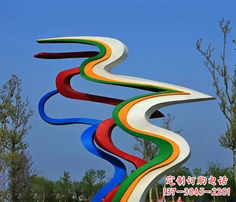 潍坊不锈钢抽象喷绘飘带