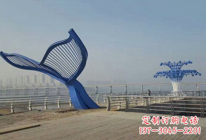 潍坊不锈钢鲸鱼雕塑