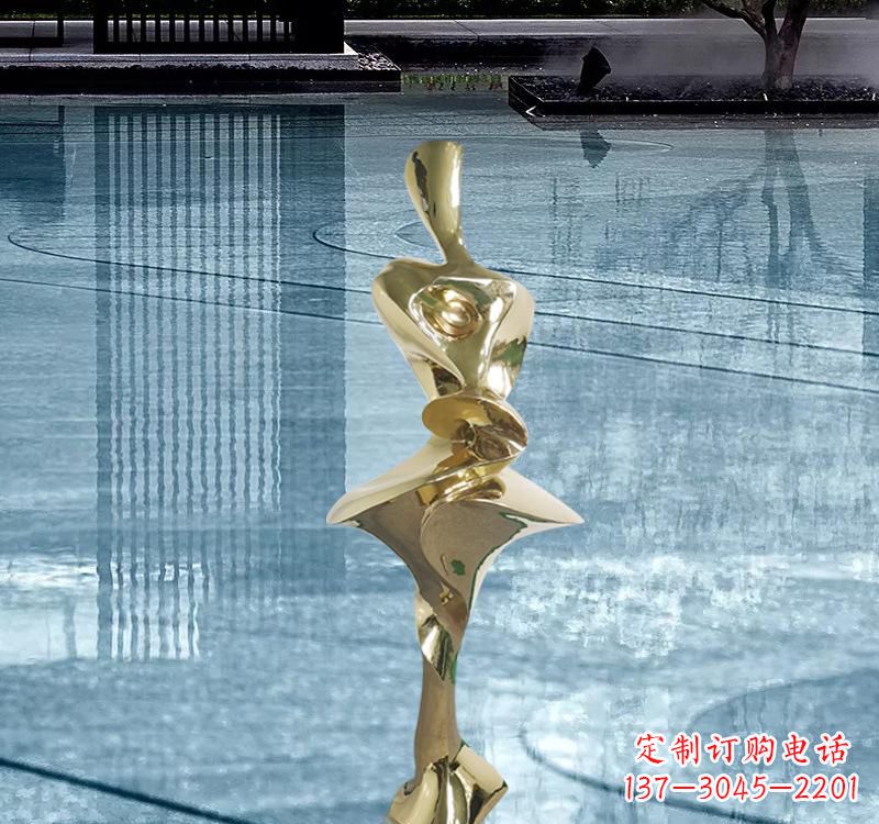 潍坊不锈钢抽象人体雕塑