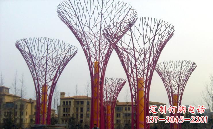潍坊不锈钢抽象树枝城市景观雕塑