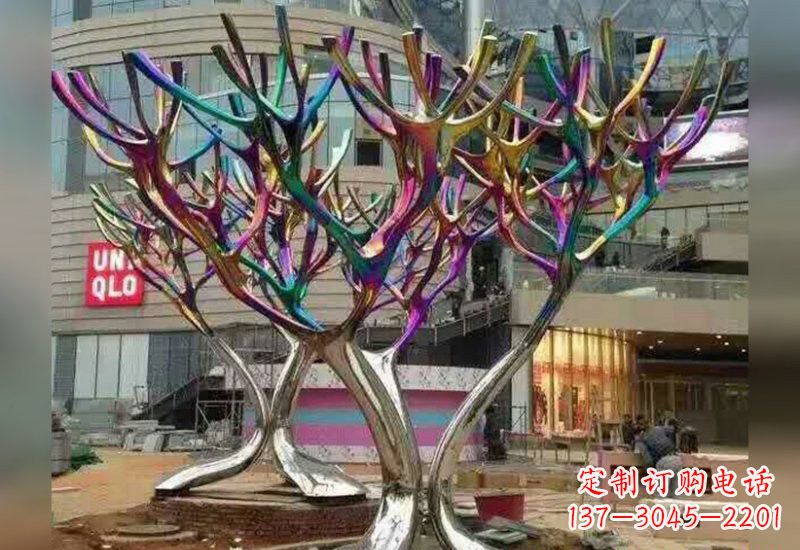 潍坊不锈钢树枝雕塑自然的美丽