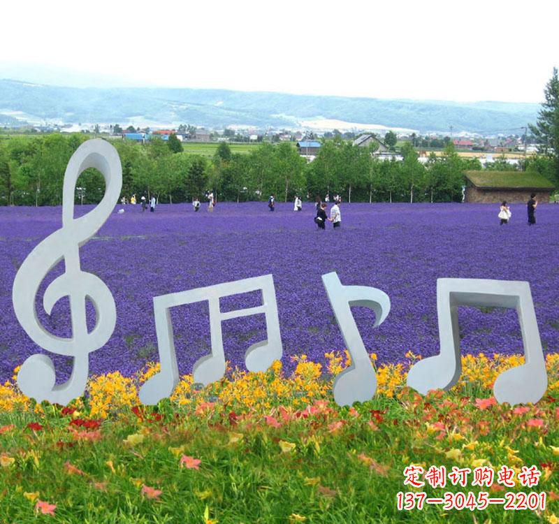潍坊不锈钢抽象音符雕塑