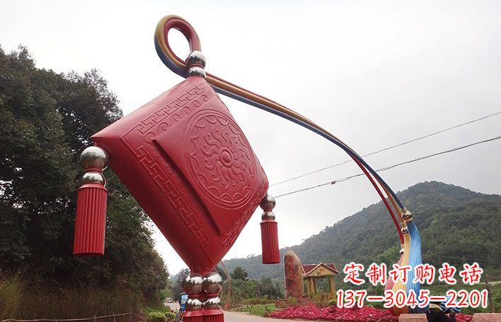 潍坊不锈钢抽象中国结拱门