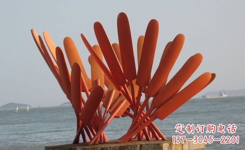 潍坊不锈钢船桨海边景观雕塑