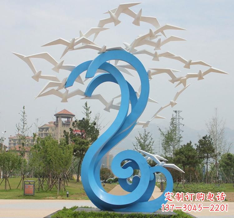潍坊不锈钢创意大雁雕塑