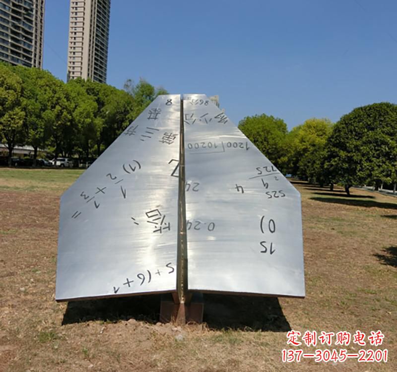 潍坊不锈钢创意飞机雕塑