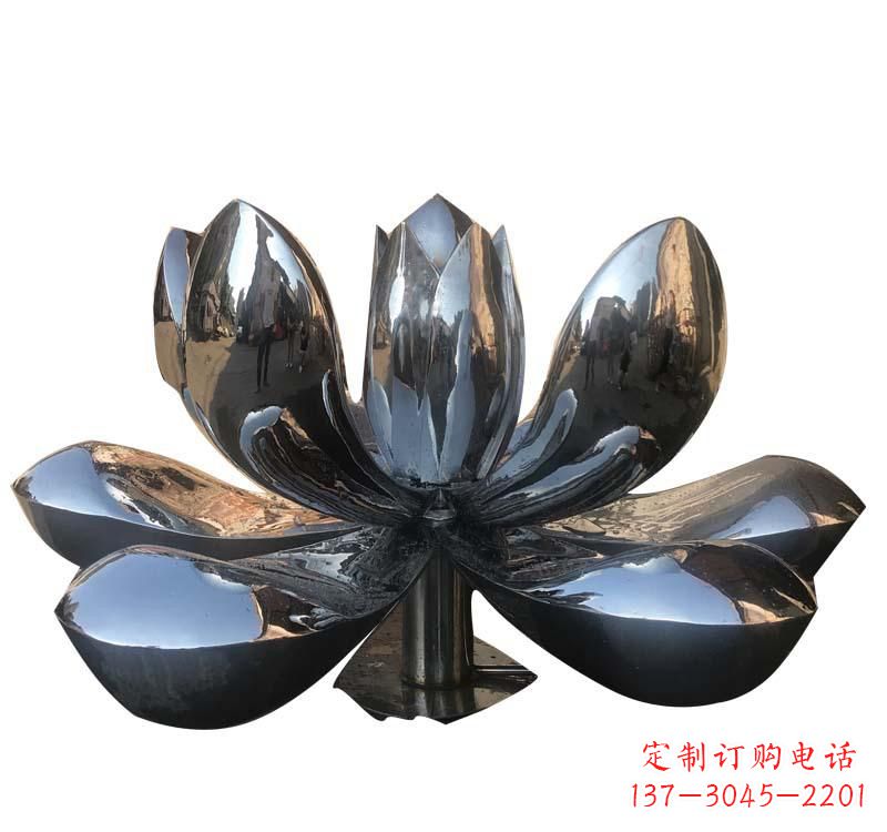 潍坊不锈钢创意荷花雕塑