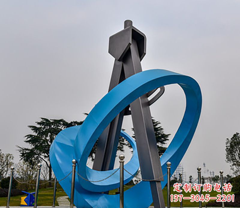 潍坊不锈钢创意圆规造型
