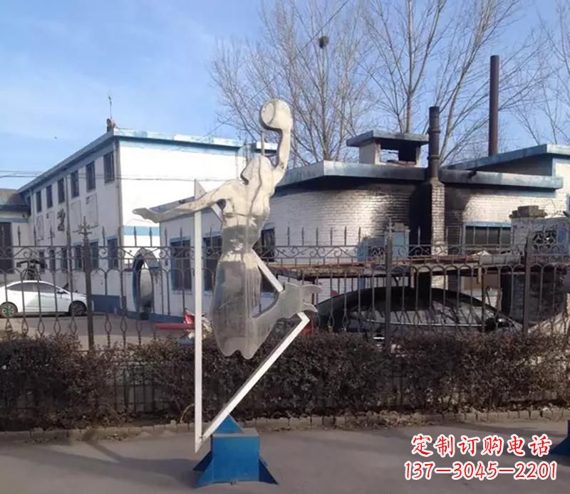潍坊不锈钢打高尔夫雕塑