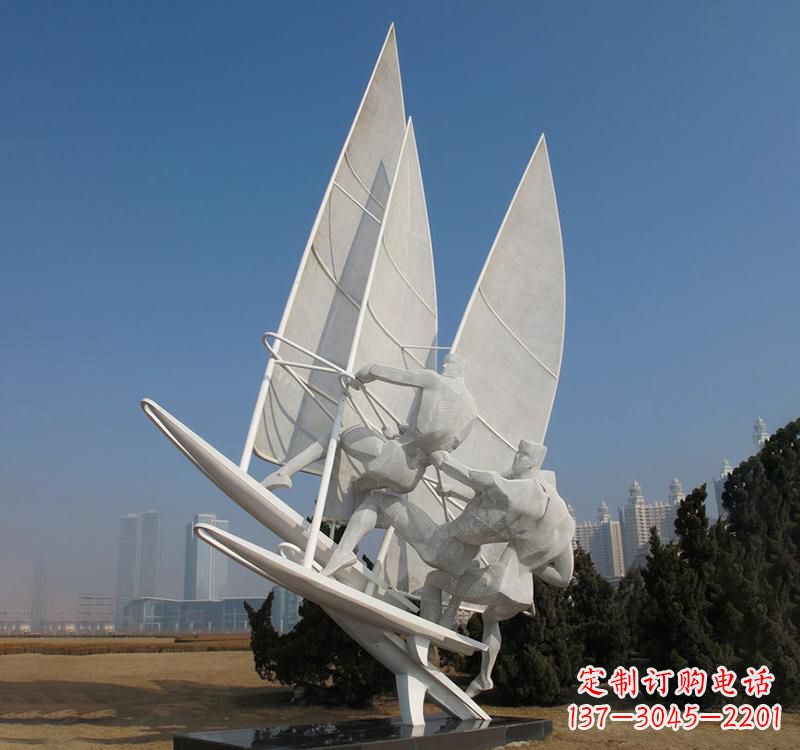 潍坊不锈钢大型帆船雕塑
