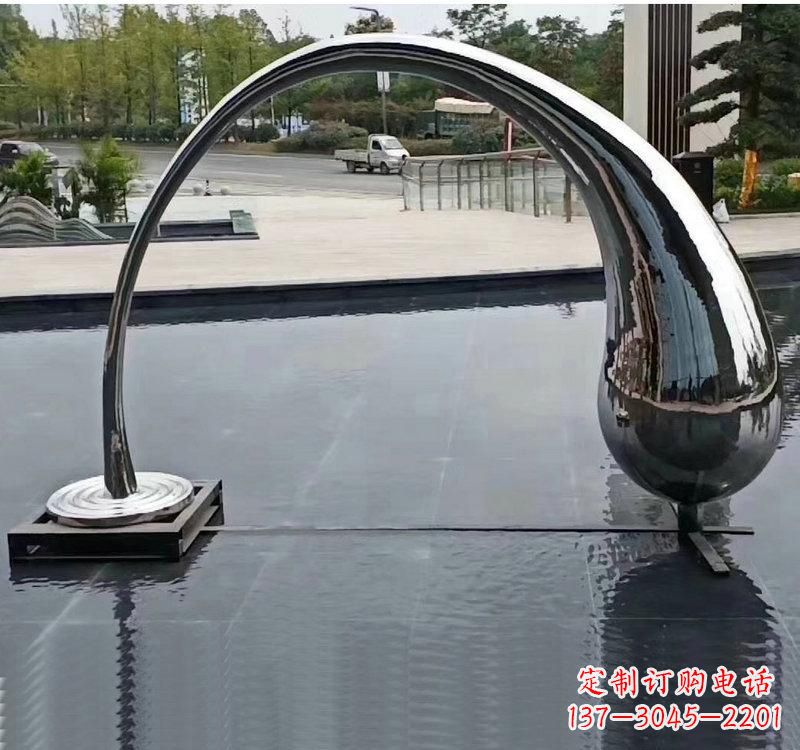 潍坊不锈钢大型水滴雕塑让艺术融入生活